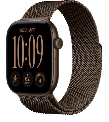 Inteligentné hodinky Apple Watch Series 12 GPS + Cellular 42 mm tmavo bronzový hliník, tmavo bronzový milánsky ťah Chytré hodinky Apple Watch Series 12 GPS + Cellular 42 mm tmavo bronzový hliník, tmavo bronzový milánsky ťah