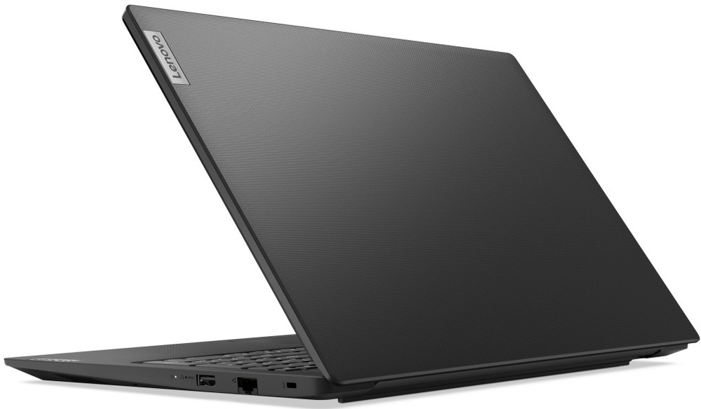 Notebook Lenovo V15 G5 IRL čierny Elegantný chrbát notebooku Lenovo V15 G5 IRL
