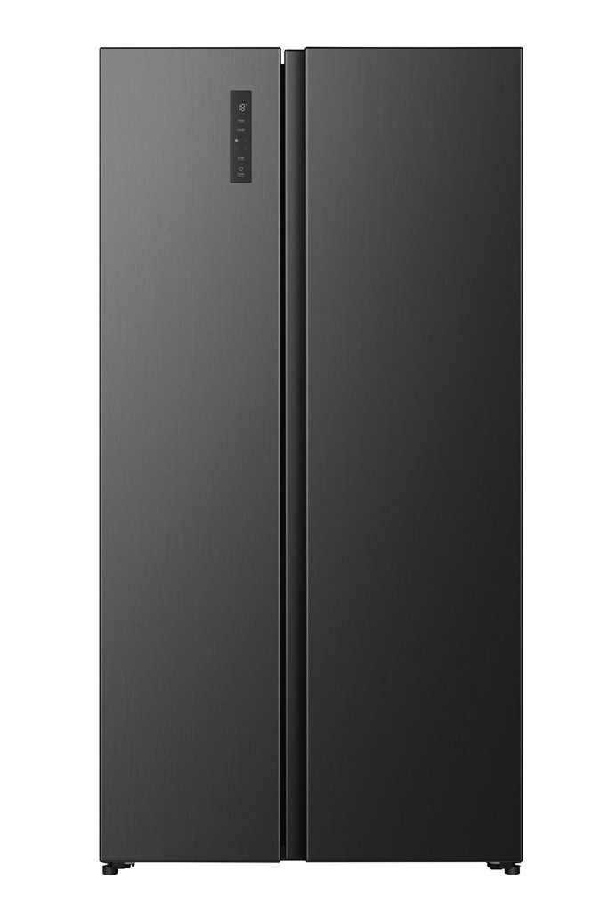Americká chladnička Hisense RS3P558NEFC v čiernom prevedení.