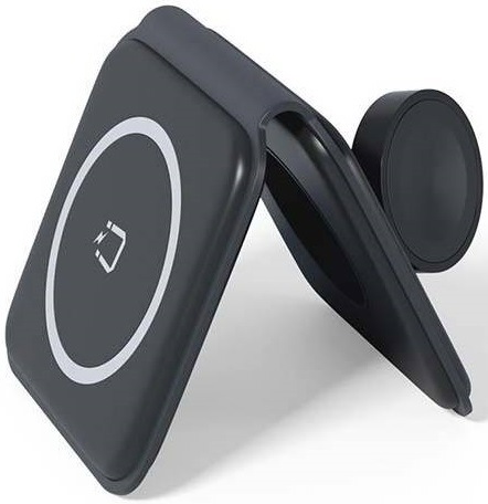 Bezdrôtová nabíjačka Spello by Epico 2v1 Portable Wireless, skladacia čierna