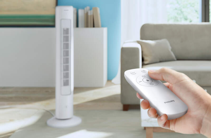 Ventilátor stĺpový Philips Series 5000 CX5535/00 biely