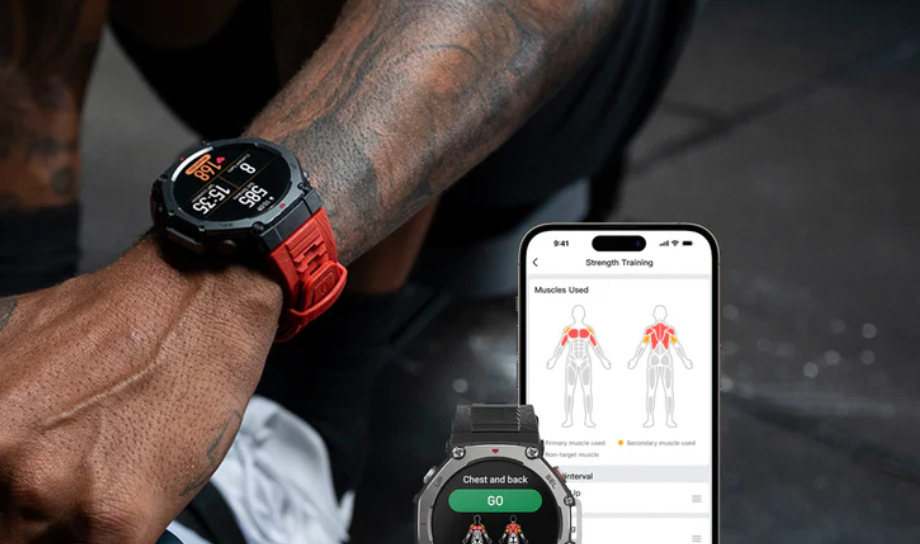 Inteligentné hodinky Amazfit T-Rex 3 sivé Inteligentné hodinky Amazfit T-Rex 3 sivé