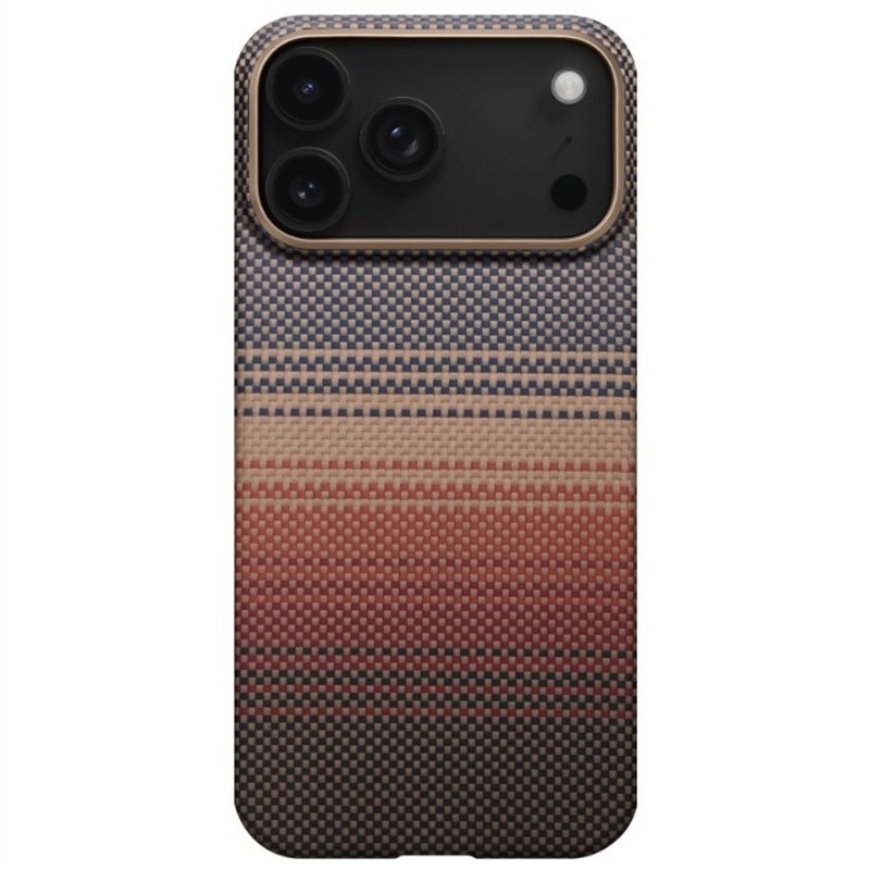 Kryt na mobil Pitaka Ultra-Slim Sunset na Apple iPhone 17 Pro Max - hnedý/oranžový