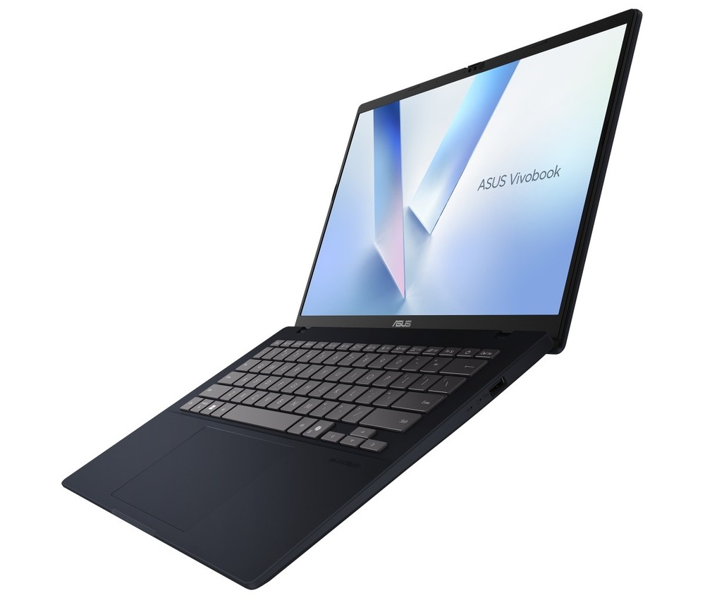 Notebook Asus Vivobook 14 čierny Notebook Asus Vivobook 14 otvorený na 160 °