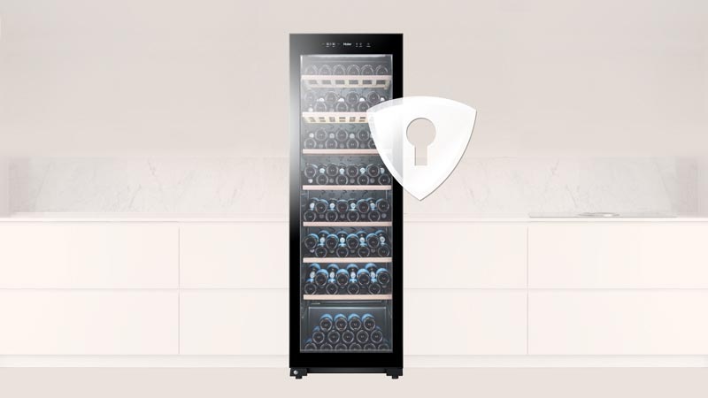Vínotéka Haier HWS84GA čierna Vínotéka Haier HWS84GA čierna