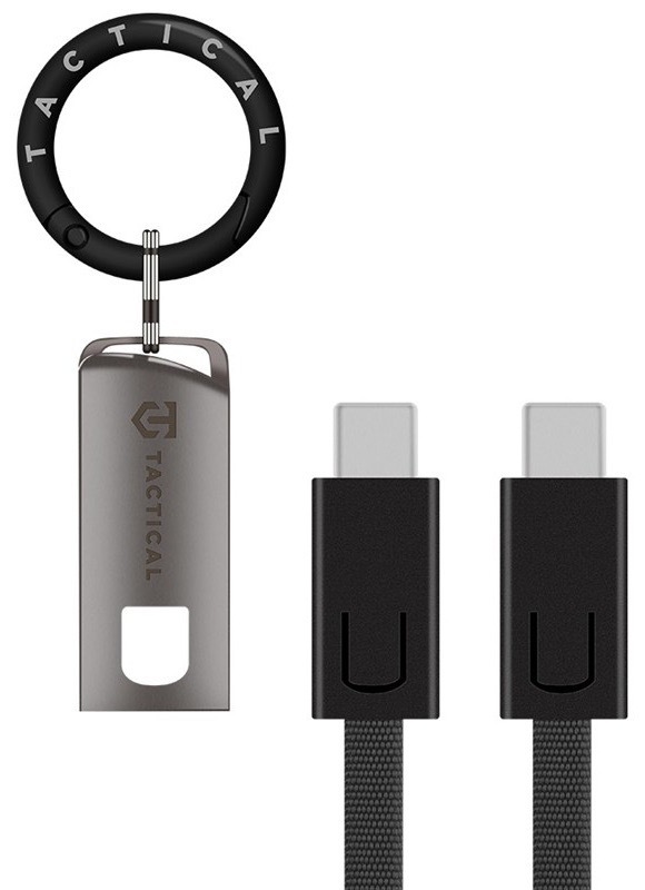 Kábel Tactical OODA Loop USB-C/USB-C, čierna farba