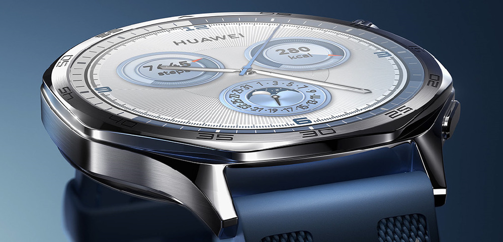 Inteligentné hodinky Huawei Watch GT 5 46 mm Active NFC - Black + Black Fluoroelastomer Strap