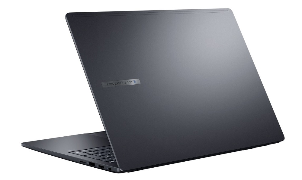 Notebook Asus ExpertBook B5 sivý Otvorený notebook Asus ExpertBook B5 zozadu