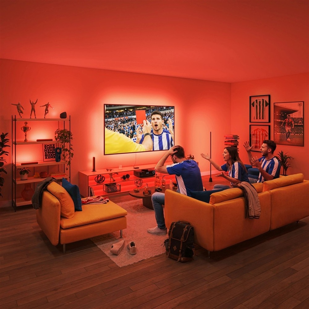 LED pásik Philips Smart LED HDMI 2.0 Sync box kit 55 "-65" EU s červeným podsvietením pri sledovaní televízie