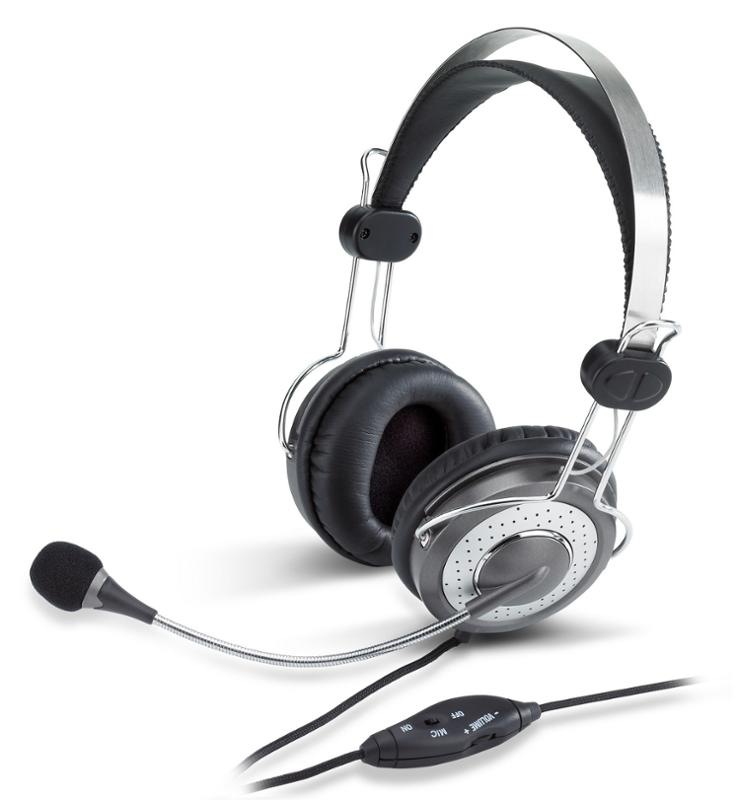 Headset Genius HS-04SU čierny/strieborný