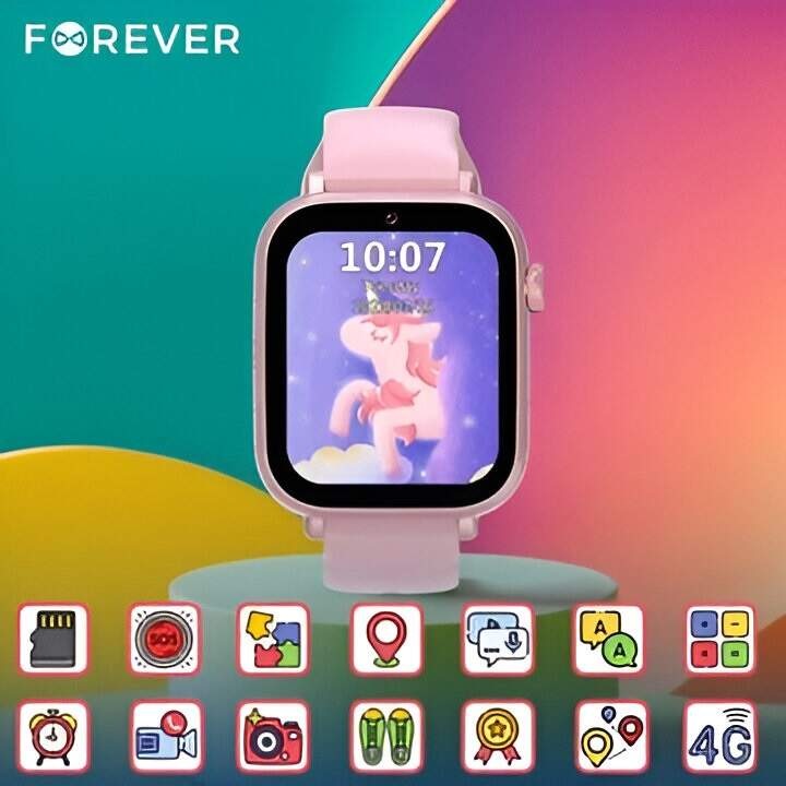 Inteligentné hodinky Forever Kids Look Me! 3 KW-520 LTE ružové Inteligentné hodinky Forever Kids Look Me! 3 KW-520 LTE ružové