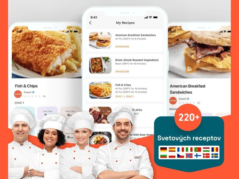 Fritéza teplovzdušná COSORI TF101S Dual Blaze TwinFry 10 l čierna
