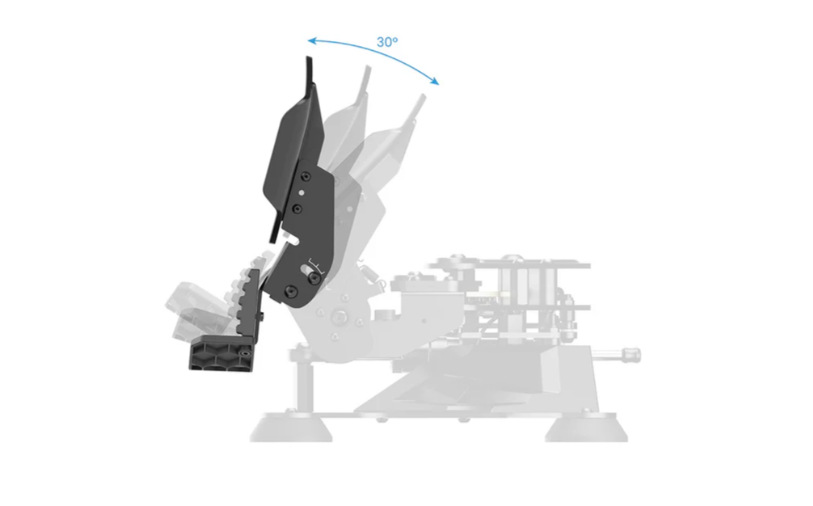 Pedále Moza Racing Flight pedals hliník Veľkou výhodou je u Moza Racing Flight pedals aj prepracovaná ergonómia