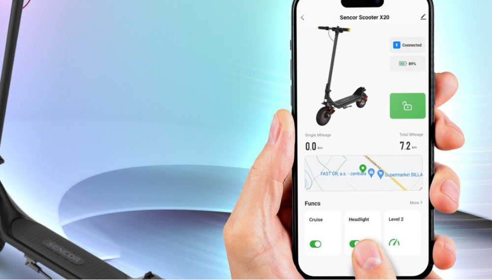 Elektrická kolobežka Sencor SCOOTER X20 čierna