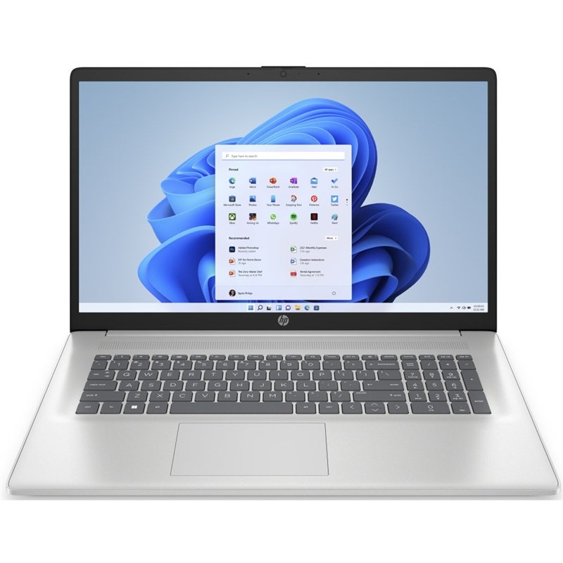 Notebook HP 17-cn4013-nc s displejom o veľkosti 17,3 palcov.