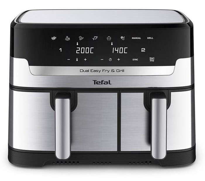 Fritéza teplovzdušná Tefal EY905D10 Dual Easy Fry & Grill 5,2 l + 3,1 l