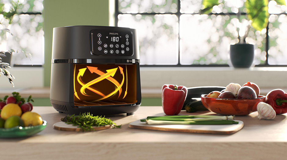 Fritéza teplovzdušná Philips Airfryer 5000 Series 7,2 l, Connected HD9285/90 čierna Philips Series 5000 Airfryer XXL Connected 16 v 1 HD9285/90