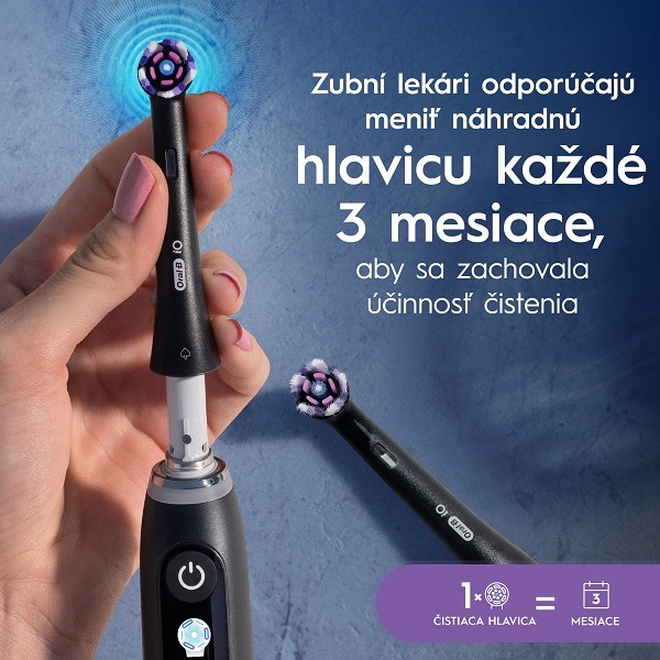 Náhradné hlavice Oral-B iO Radiant Black (4 ks) čierna