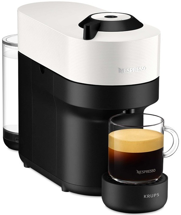 Kapsulový kávovar Krups Nespresso Vertuo Pop XN920110 biely