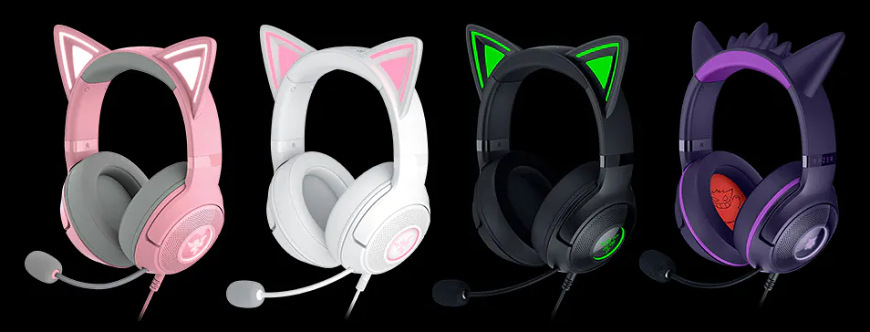 Headset Razer Kraken Kitty V2 Pokémon Gengar Ed. fialový Razer Kraken Kitty V2
