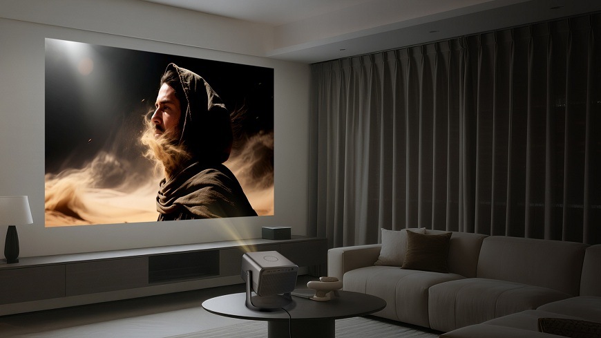 Laser TV Hisense C3 Laser TV Hisense C3 premieta detailný obraz v obývacej izbe