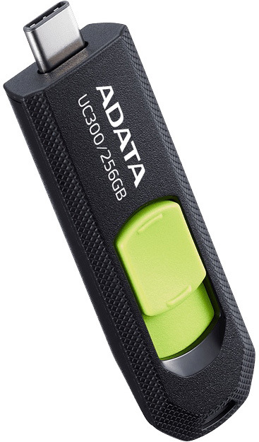 Flash USB ADATA UC300 256GB USB 3.2 - čierny/zelený