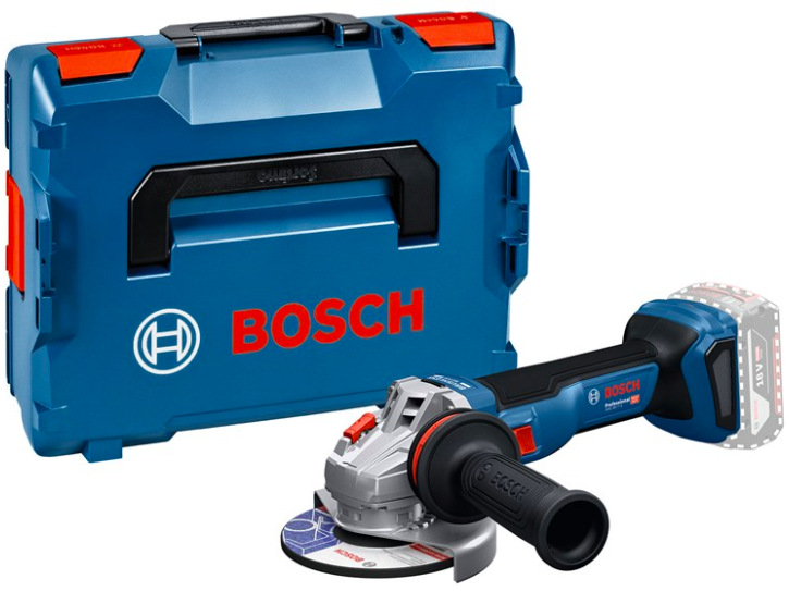 Akumulátorová uhlová brúska Bosch Professional GWS 18V-11 S s kufrom L-BOXX, modré prevedenie