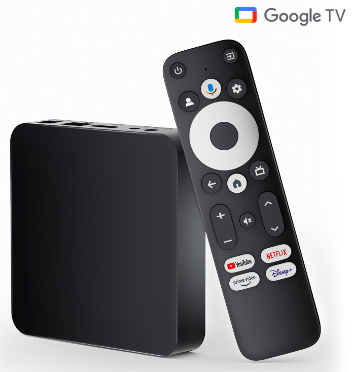 Multimediálne centrum Evolveo Dcolor GD2 čierny Multimediálne centrum Evolveo Dcolor GD2 s diaľkovým ovládačom a logom Google TV
