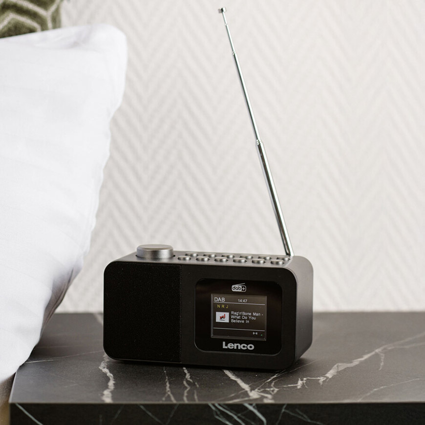Rádioprijímač s DAB+ Lenco CR-625BK, čierny