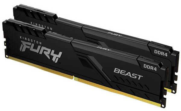 Pamäťový modul Kingston FURY Beast Black 16GB (2x8GB) DDR4 3600MHz CL17