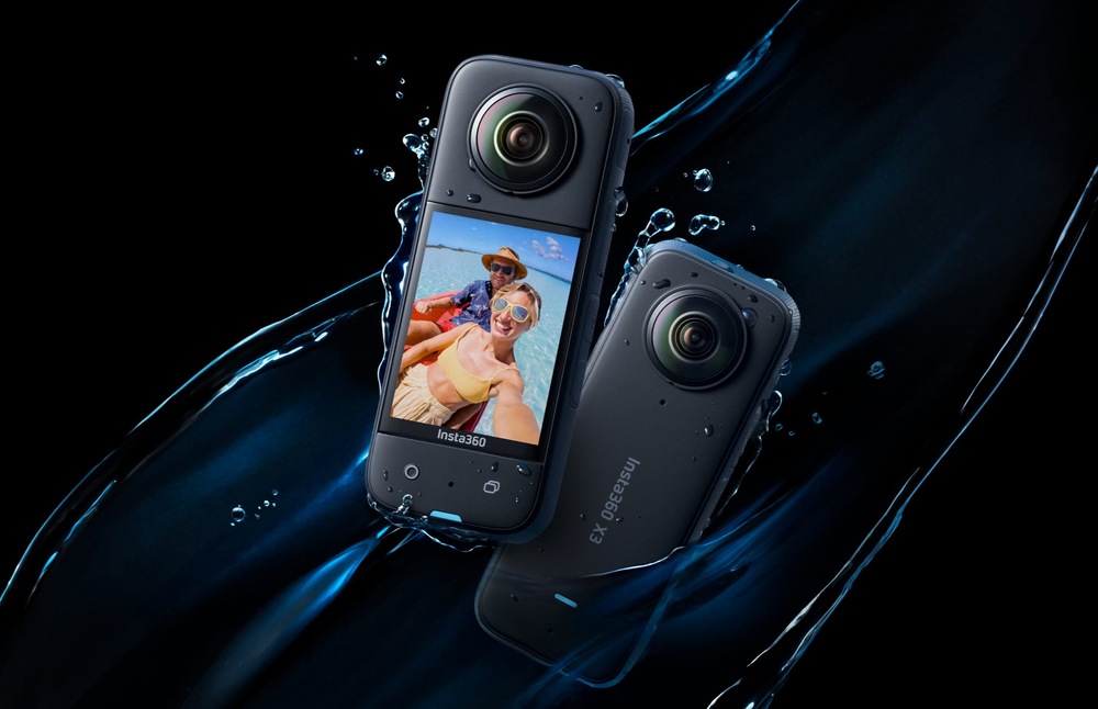 Outdoorová kamera Insta360 X3 čierny
