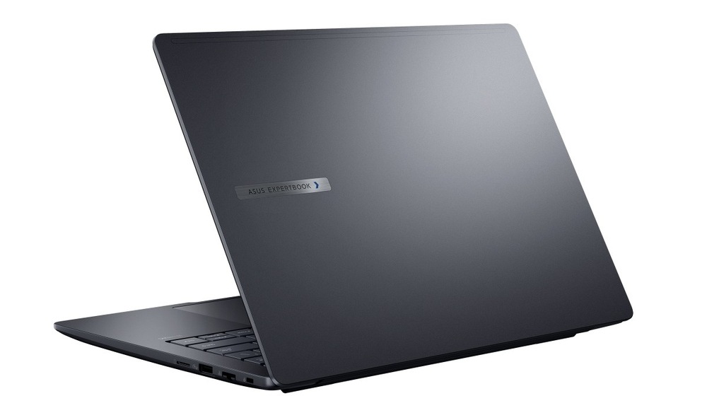 Notebook Asus ExpertBook B5 sivý Pootvorený notebook Asus ExpertBook B5 zozadu