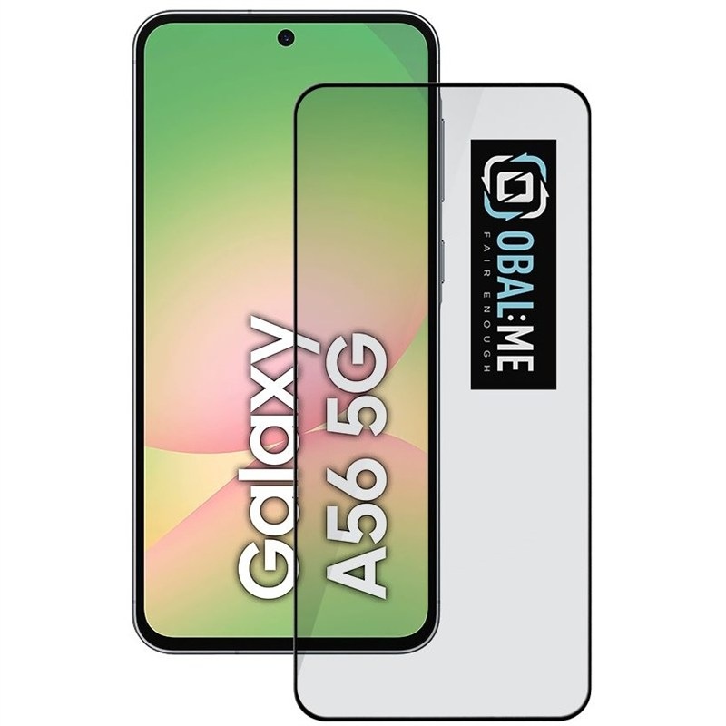 Tvrdené sklo Obal:Me 5D na Samsung Galaxy A56 5G/A36 5G - čierne