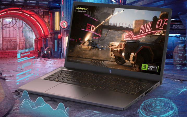 Notebook Acer Nitro V 15 (ANV15-52-563Y) čierny Acer Nitro V 15 ponúka špičkový výkon vďaka dedikovanej grafickej karte NVIDIA GeForce RTX