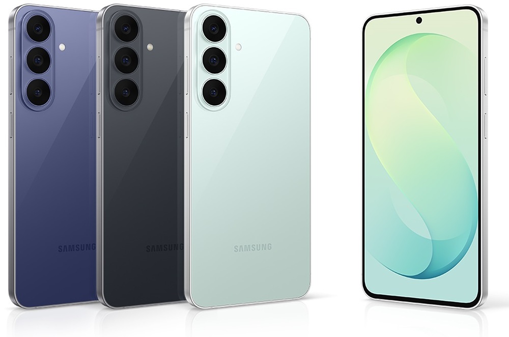 Mobilný telefón Samsung Galaxy S26 FE 5G 8 GB / 128 GB zelený Mobilný telefón Samsung Galaxy S26 FE 5G v niekoľkých farebných variantoch z predného a zadného pohľadu
