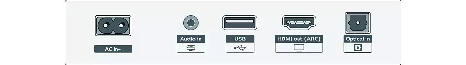 Soundbar Philips TAB5109 sivý Philips TAB5109