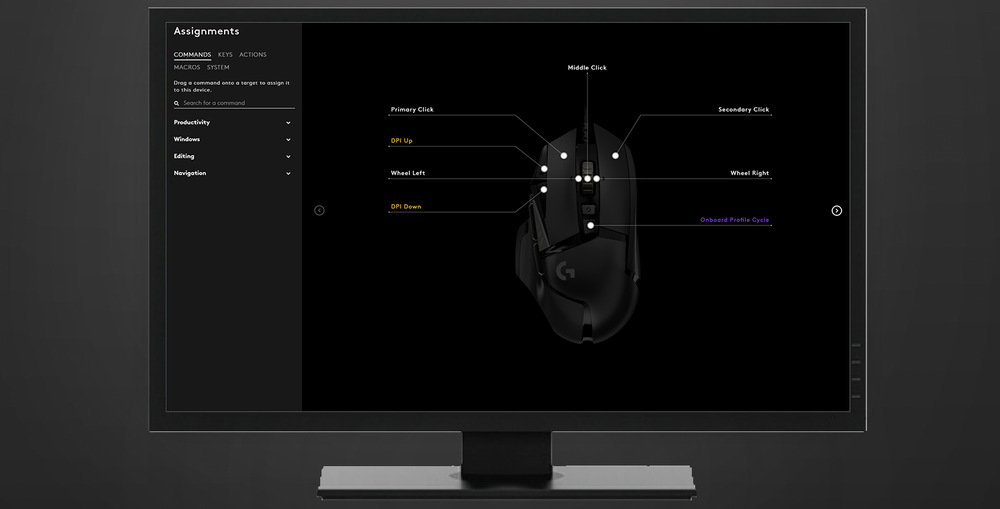 Myš Logitech G502 Hero High Performance čierna