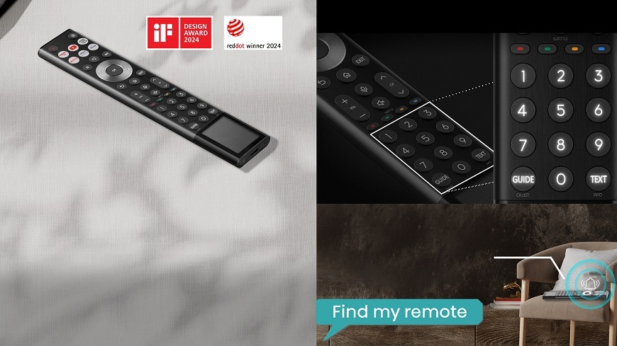 Hisense TV 85U8Q, solárny diaľkový ovládač