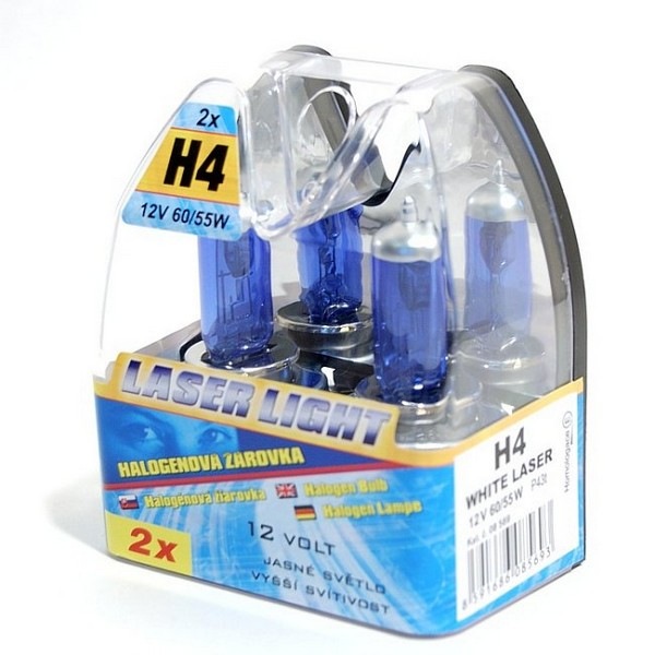 Autožiarovka Compass 12 V H4 60/55W WHITE LASER 2 ks