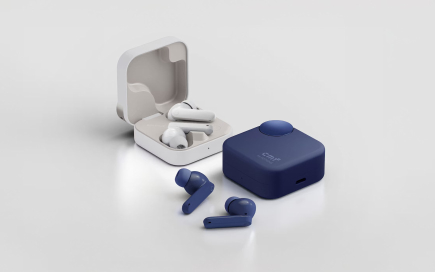 Slúchadlá CMF Buds 2 Plus by Nothing modrá Elegantné slúchadlá CMF Buds 2 Plus v nabíjacích puzdrách av dvoch farebných variantoch