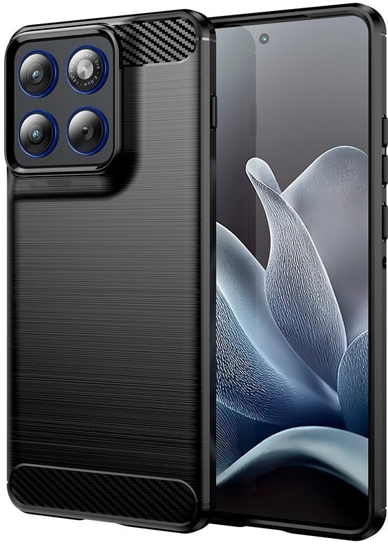 Kryt na mobil WG Carbon na Motorola Edge 70 5G v čiernej farbe