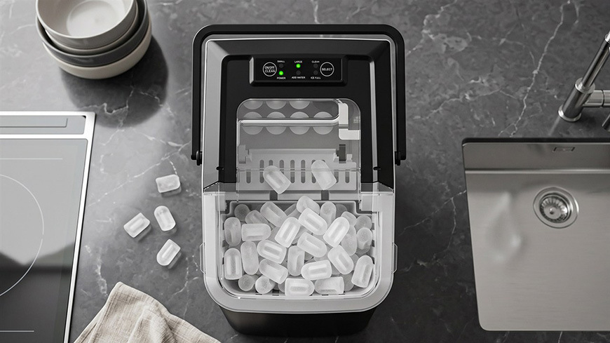 Výrobník ľadu Salente IceMax čierny Výrobník ľadu Salente IceMax