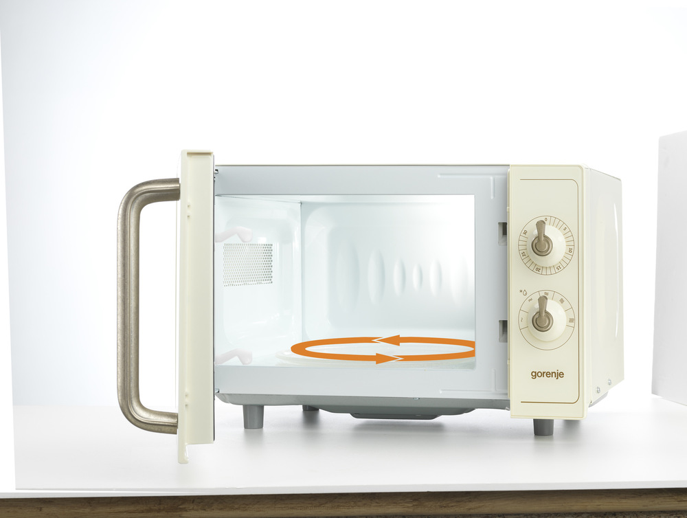 Mikrovlnná rúra Gorenje Retro MO4250TCLI béžová Mikrovlnná rúra Gorenje Mo4250TCLI, rovnomerne prehriate potraviny