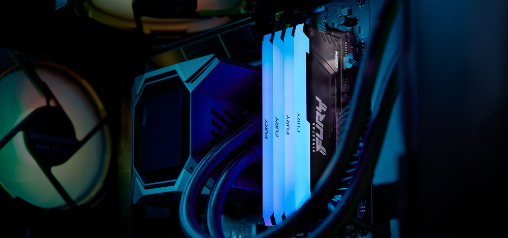 Pamäťový modul Kingston FURY Beast Black RGB 32GB (2x16GB) DDR4 3200MHz CL16 DIMM Kingston FURY Beast Black RGB 32 GB (2× 16 GB) (KF432C16BB2A2-32)