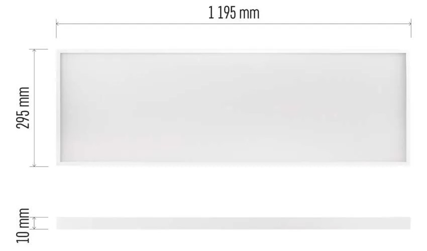 LED stropné svietidlo EMOS PROXO, 30×120, 33W, 4100lm, UGR, neutrálna biela biele LED PANEL PROXO V. 30×120 33W 4100LM IP20 NW UGR