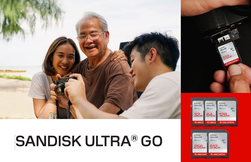 Pamäťová karta SANDISK SDXC Ultra GO 256GB UHS-I U1 (190R) Produktový rad pamäťových kariet SANDISK Ultra GO SDXC a SDHC