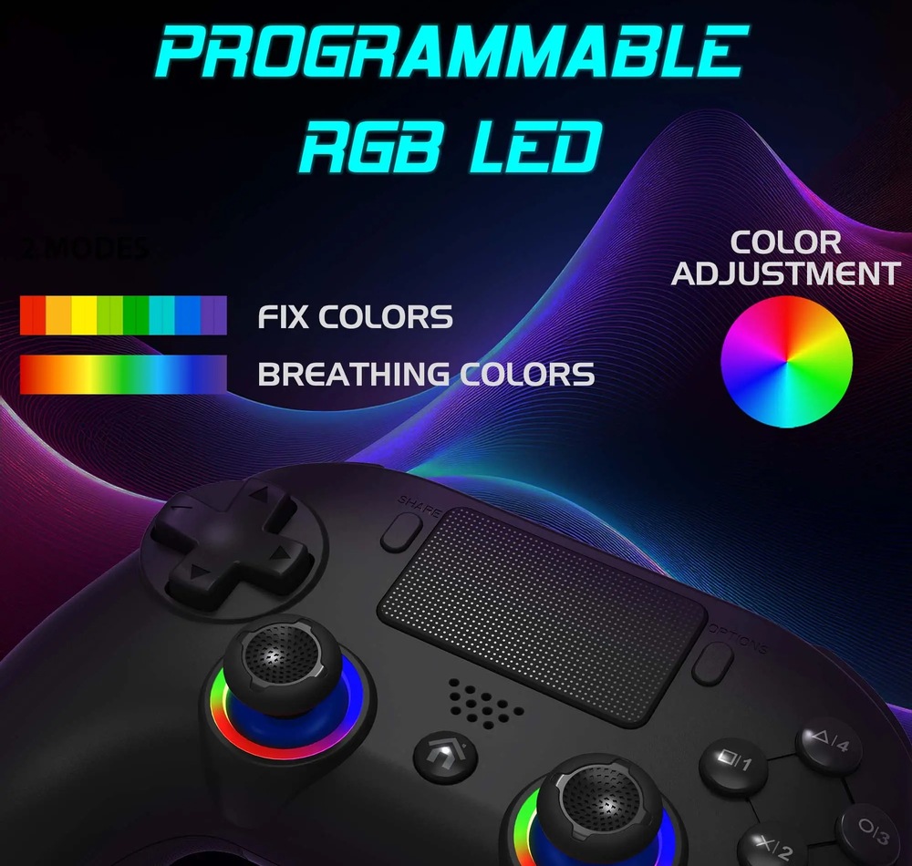 Herný ovládač Subsonic Superdrive Wireless s nastaviteľným RGB LED podsvietením analógových páčok