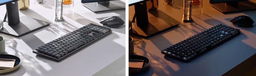 Klávesnica Logitech MX Mechanical Mini, Clicky, US - graphite Logitech MX Mechanical