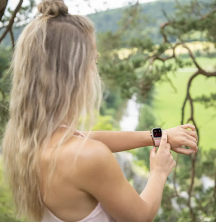 Inteligentné hodinky Hama Fit Watch 5910 ružové/zlaté Inteligentné hodinky Hama Fit Watch 5910 ružové/zlaté