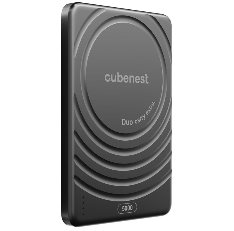 Powerbank Cubenest SlimDual MagSafe 5000 mAh čierny „Powerbank